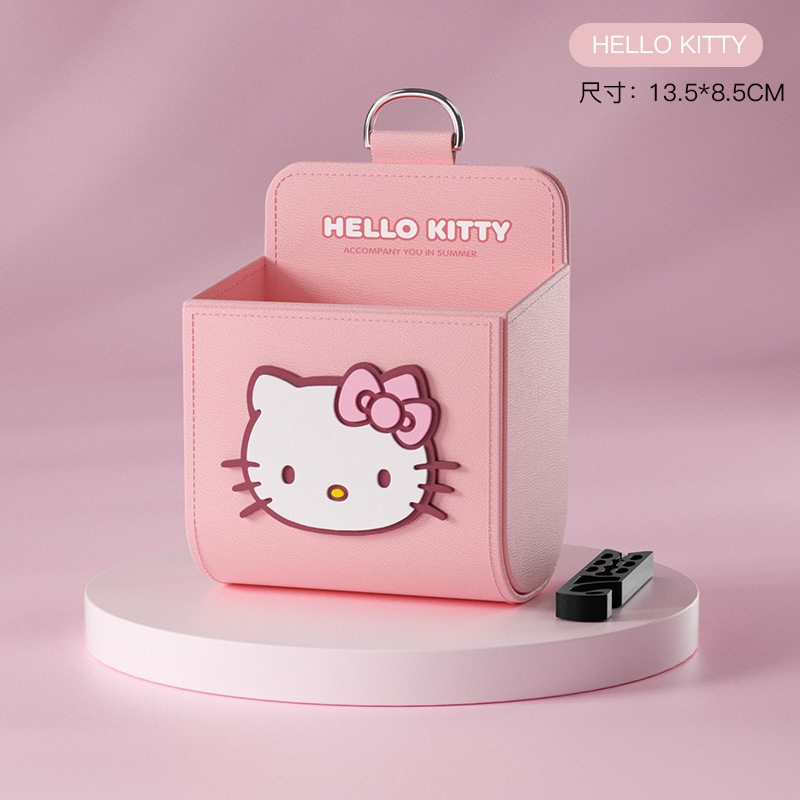 Kawaii Tech Accessories - Sanrio Kuromi Hello Kitty Auto-Klimaanlagen-Lüftungsbox, Aufbewahrungstasche,