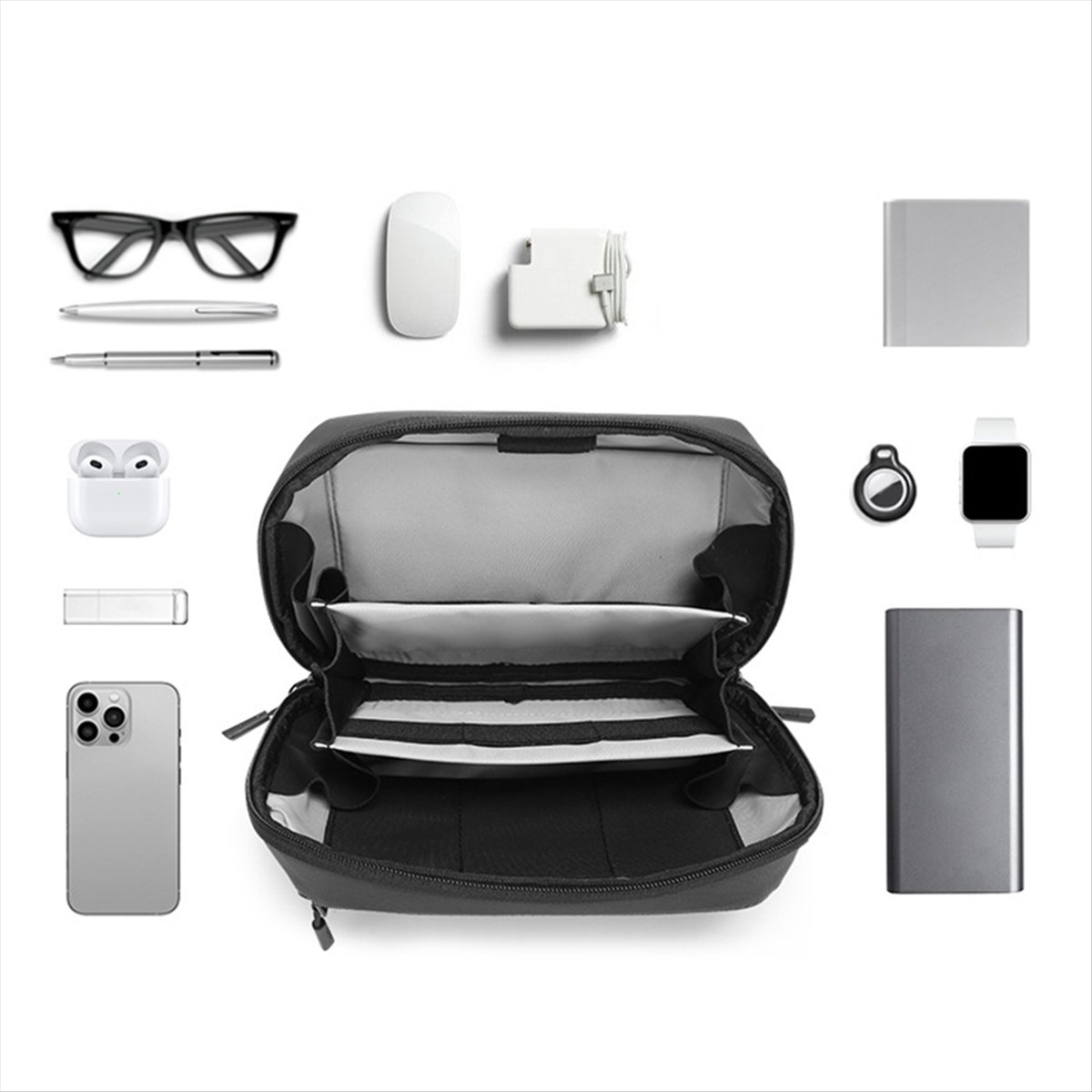 ☶ ❈ ＊ ♥ AC1579-Wasserdichte Te – Tech Accessories Travel Organizer Pouch Bewertung und Preis